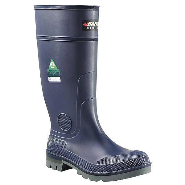 Size 14 Men's Steel Rubber Boot, Blue