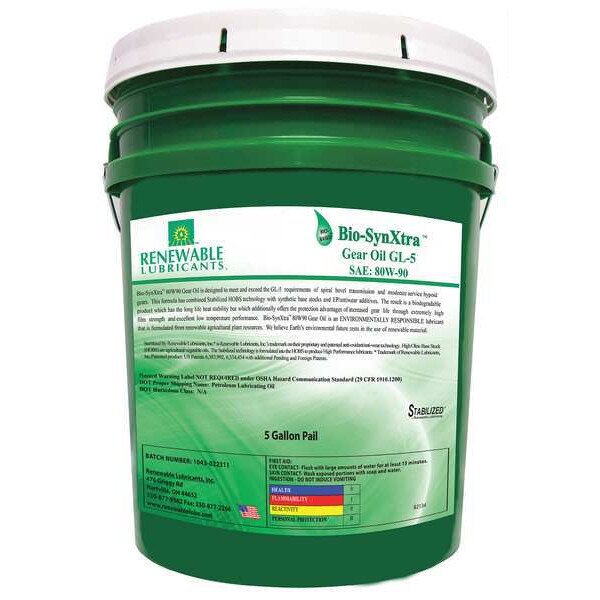 Bio-Based High Temperature Oil, 5 Gal