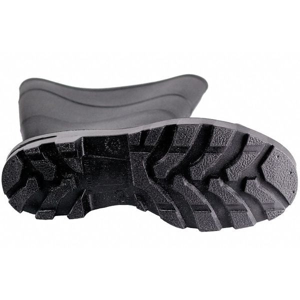 Size 9 Men's Steel Rubber Boot, Black