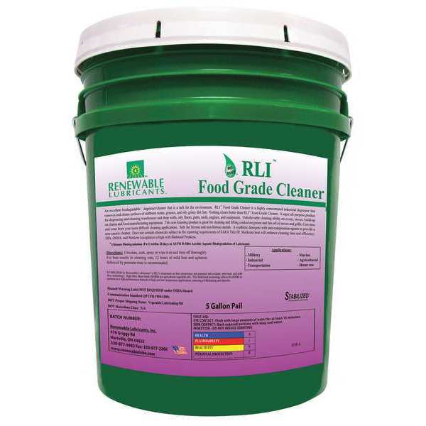 Food Equipment Cleaner, 5 gal. Pail, Fresh