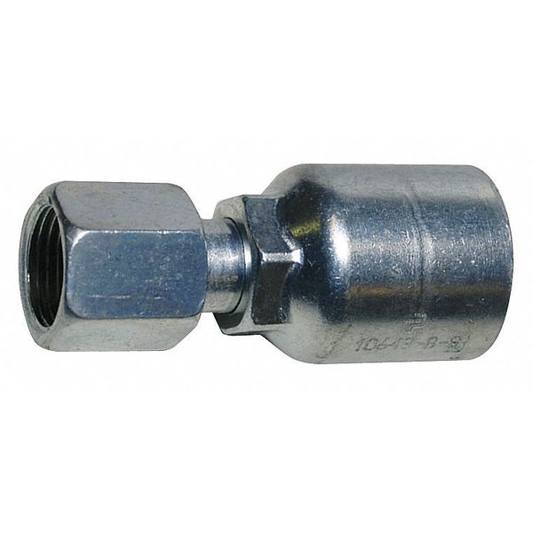 Fitting, Crimp, Female JIC, Straight, 3/8
