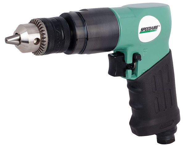 Air Drill, Keyed, 3/8 In, 1800 RPM