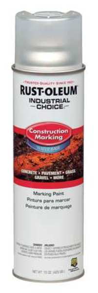 Construction Marking Paint, 17 oz., Clear, Water -Based