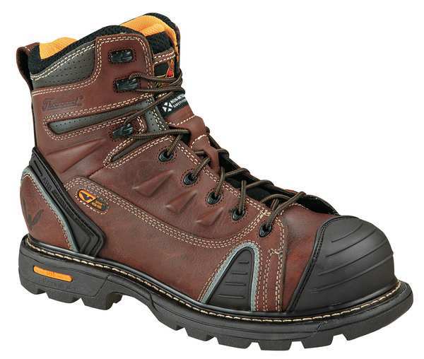 Work Boots, Composite Toe, 6In, 9W, PR
