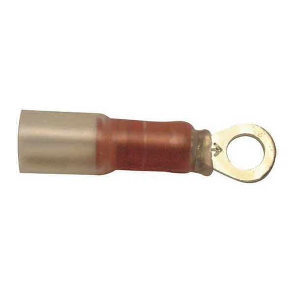 22-18 AWG Heat-Shrink Ring Terminal #10 Stud PK10