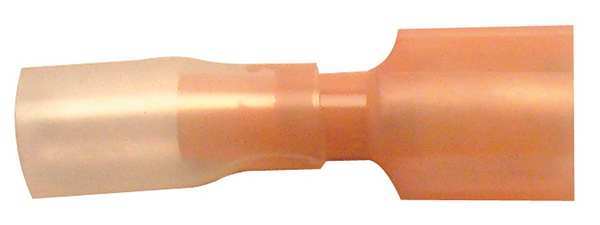 Female Disconnect, Red, 22-18AWG, PK10, Seam: Brazed