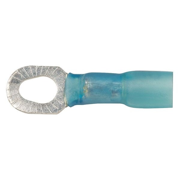16-14 AWG Heat-Shrink Ring Terminal #6, #8, #10 Stud PK10