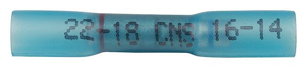 Butt Splice Connector, Blue, PK10