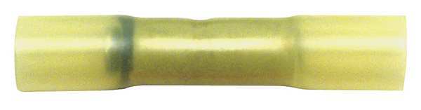 Butt Splice Connector, 16-14 AWG, Yel, PK10