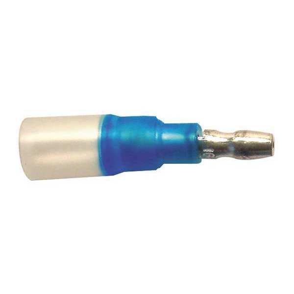Male Bullet Discon, Blue, 16-14AWG, PK10