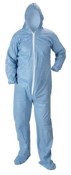 Flame-Resistant Hooded Coverall, 5X, PK25