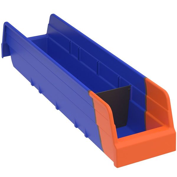 Plastic Divider, Black, 3 7/16 in L, Not Applicable W, 2 7/8 in H