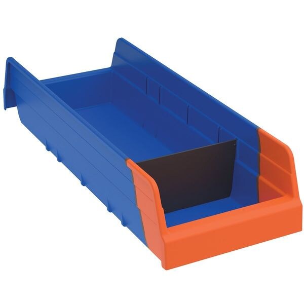 Plastic Divider, Black, 5 15/16 in L, Not Applicable W, 2 7/8 in H