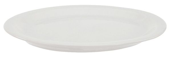 Platter, 13-1/2x10-5/8 In, Alp Wht, PK12