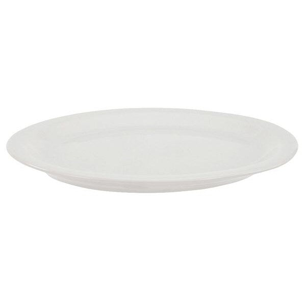 Platter, 9-5/8 x 8 In., Bright White, PK24