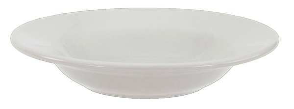 Rimmed Bowl, 12 oz., Ceramic Bright White PK24