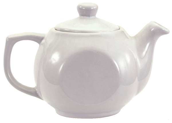 Tea Pot, 14 oz. Ceramic White PK12