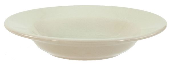 Rimmed Soup Bowl, 15 oz., Ceramic Bone White PK24