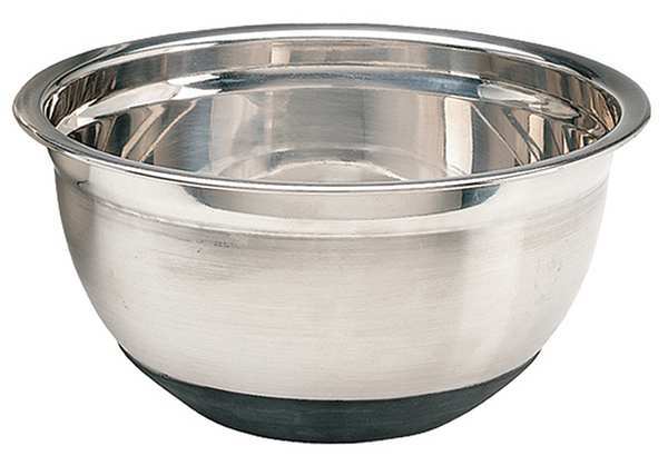 Mixing Bowl, Stainless Steel w/Rubber, 8qt