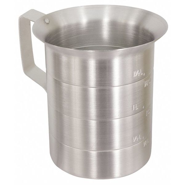 Measuring Cup, Aluminum, 4 qt. Liquid