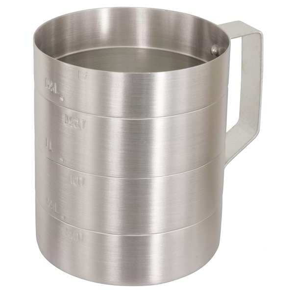 Measuring Cup, Aluminum, 2 qt. Dry