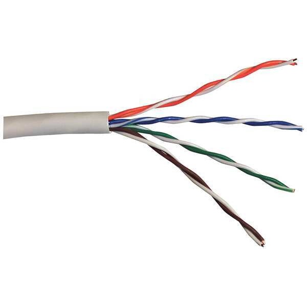 Cable, Cat 5e, 24 AWG, 1000 ft, White
