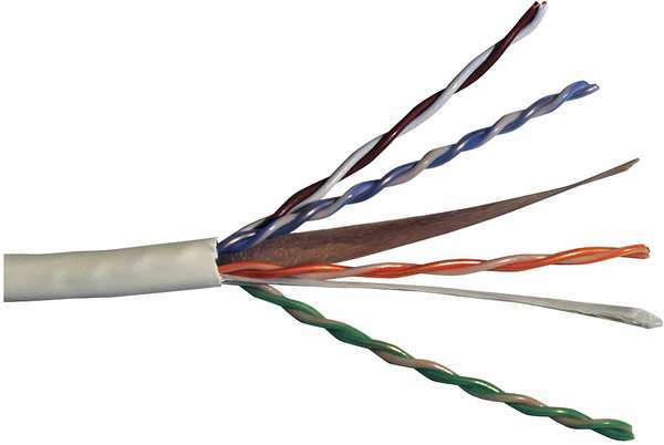 Cable, Cat 6, 23 AWG, 1000 ft, White