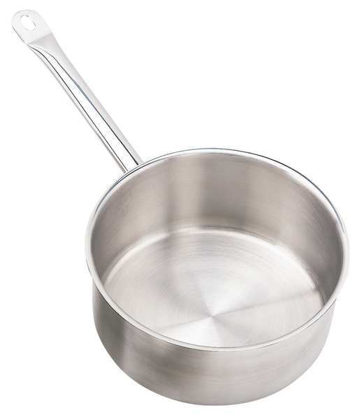 Stock Pot w/Cover, 5 qt, 10-1/4 In., SS