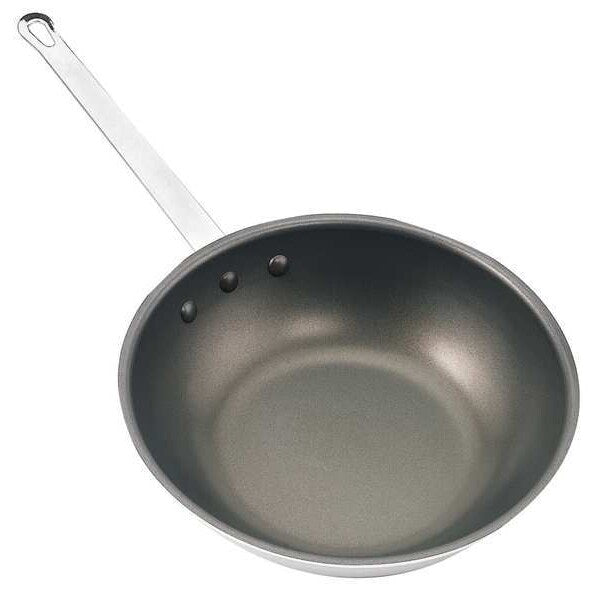 Stir Fry Wok w/Coating, 11-3/4 In., Alum