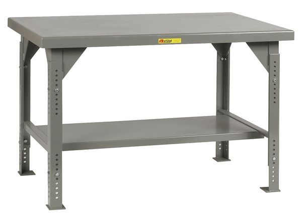 Bolted Heavy-Duty Work Bench, Steel, 48