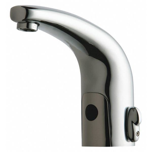 Electronic Sensor Single Hole Mount, 1 Hole Hytronic Traditional Sink Faucet W/ Dual, Chrome plated
