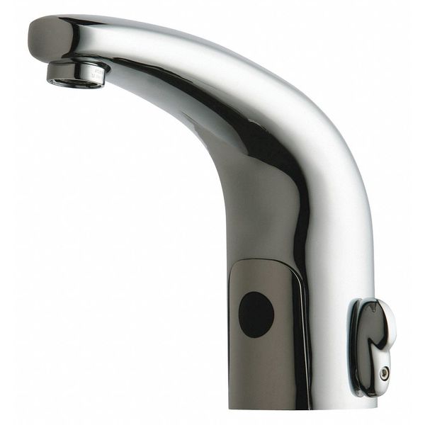 Electronic Sensor Single Hole Mount, 1 Hole Hytronic Traditional Sink Faucet W/ Dual, Chrome plated