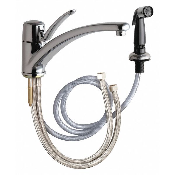 Manual, Single Hole Mount, Commercial 1 Hole Single Lever Kitchen Faucet