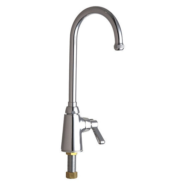 Manual Single Hole Mount, 1 Hole Service Sink Faucet, Chrome plated