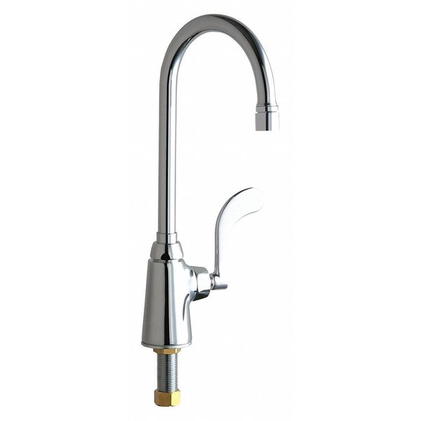 Manual Single Hole Mount, 1 Hole Single Supply Sink Faucet, Chrome plated