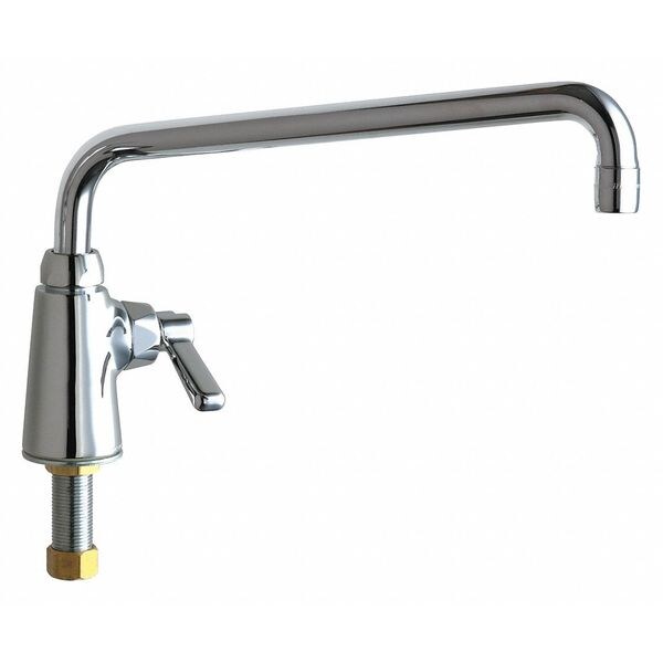 Manual Single Hole Mount, 1 Hole Pantry Sink Faucet, Chrome plated