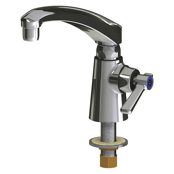 Manual Single Hole Mount, 1 Hole Pantry Sink Faucet, Chrome plated