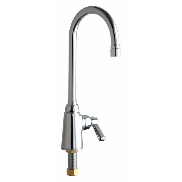 Manual Single Hole Mount, 1 Hole Single Supply Sink Faucet, Chrome plated