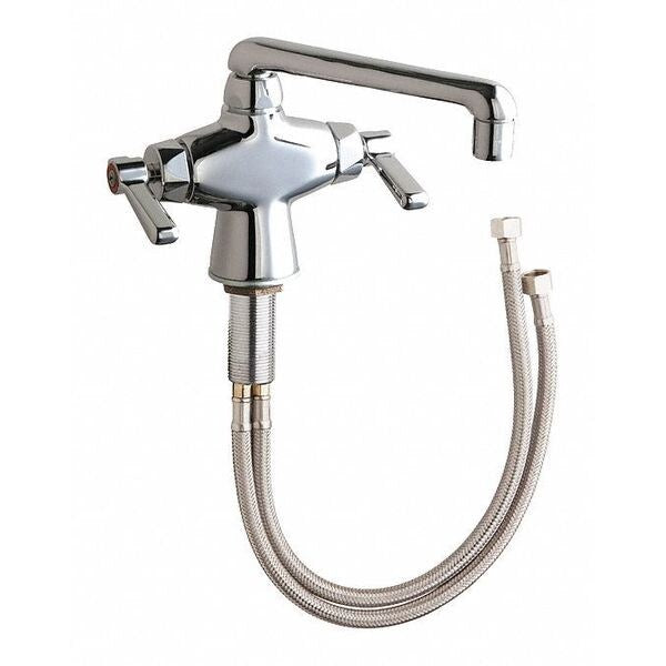 Manual Single Hole Mount, 1 Hole Sink Faucet, Chrome plated