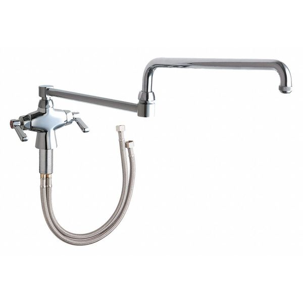 Manual Single Hole Mount, 1 Hole Hot And Cold Water Mixing Sink Faucet, Chrome plated