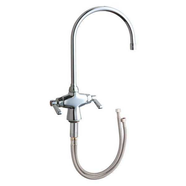 Manual Single Hole Mount, 1 Hole Hot And Cold Water Mixing Sink Faucet, Chrome plated
