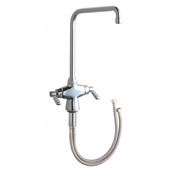 Manual Single Hole Mount, 1 Hole Sink Faucet, Chrome plated
