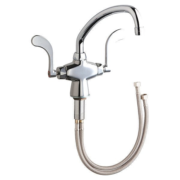 Manual Single Hole Mount, 1 Hole Sink Faucet, Chrome plated