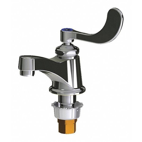 Manual Single Hole Mount, 1 Hole Bathroom Faucet, Chrome plated