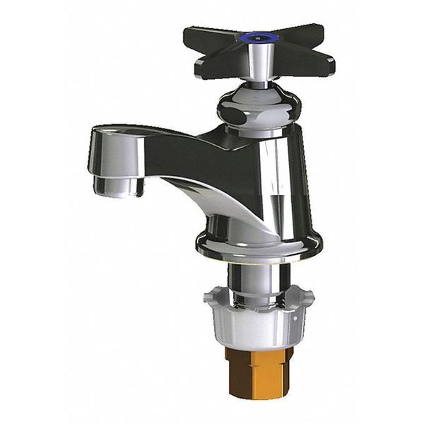 Manual Single Hole Mount, 1 Hole Bathroom Faucet, Chrome plated