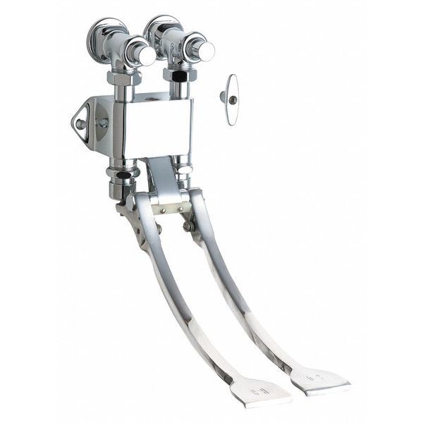 Foot Pedal Faucet Repair Part, Polished chrome