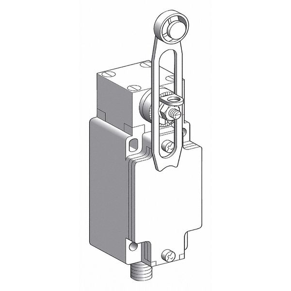 Heavy Duty Limit Switch, Adjustable Roller Lever, Rotary, 1NC/1NO