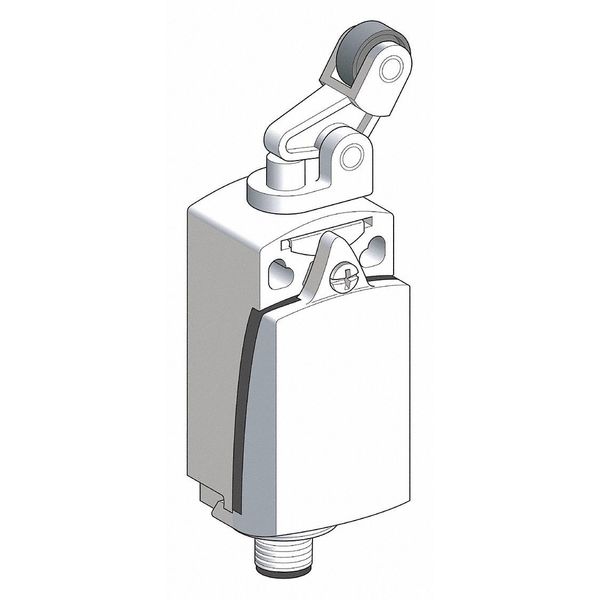 Limit Switch, Plunger, Roller Lever, 1NC/1NO, 4A @ 240V AC