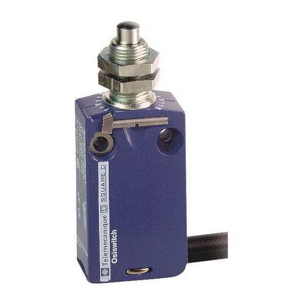 Limit Switch, Plunger, 1NC/1NO, 6A @ 240V AC, Actuator Location: Top