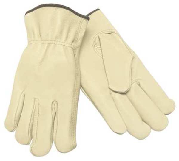 Leather Palm Gloves, Pigskin Palm, 2XL, PR